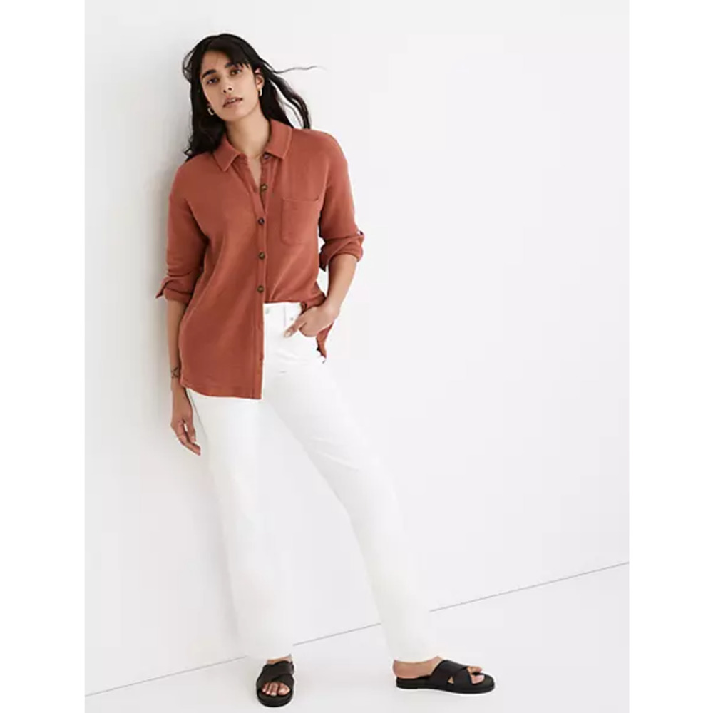 NWOT Madewel Mid-Rise Perfect Vintage Straight Jean Tile White Women's Sz 26